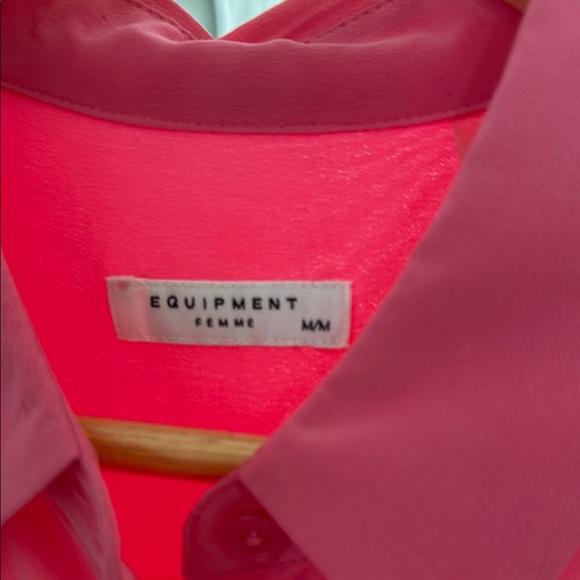 Equipment Pink Button Down Shirt Relaxed Fit Dress Collar - Picture 2 of 4